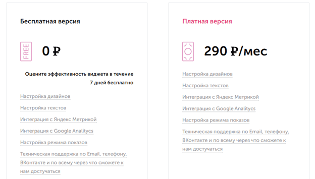 тарификация виджета стадный инстинкт